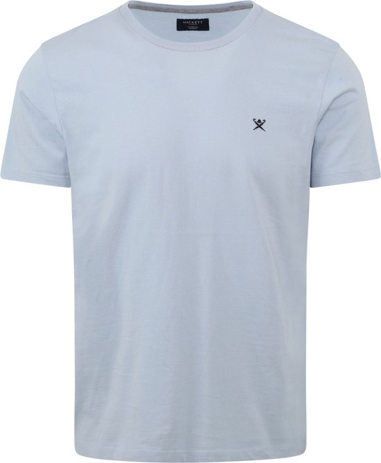 Hackett - T-Shirt Lichtblauw - Heren - Maat XXL - Modern-fit