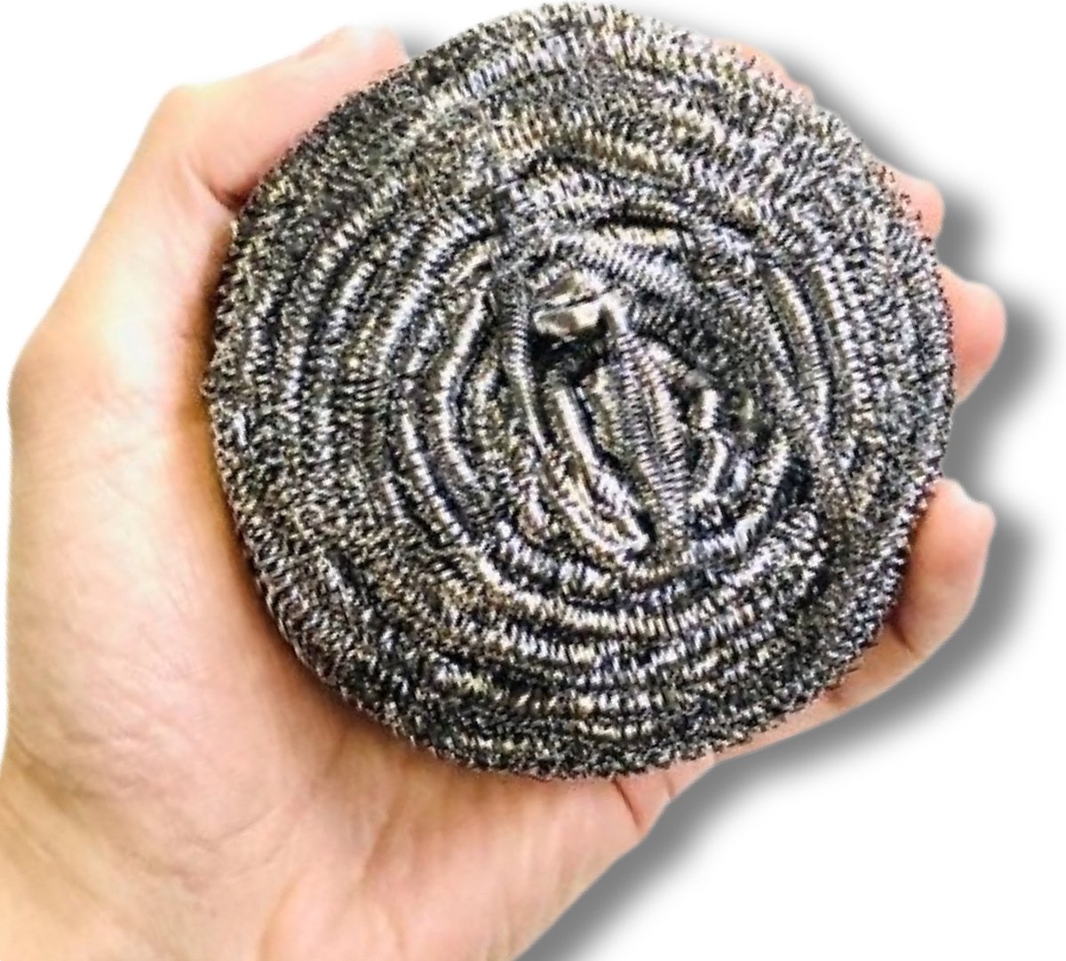 Eponge à récurer inox / poêle éponge métal 10 pièces 80gr. Tampons de