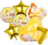 Belle ballon set - Belle en het Beest - 89x64cm - Folie Ballon - Prinses - Themafeest - 7 jaar - Verjaardag - Ballonnen - Versiering - Helium ballon