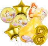 Ensemble de ballons Belle - La Belle et la Bête - 89x64cm - Ballon aluminium - Princesse - Soirée à thème - 8 ans - Anniversaire - Ballons - Décoration - Ballon hélium