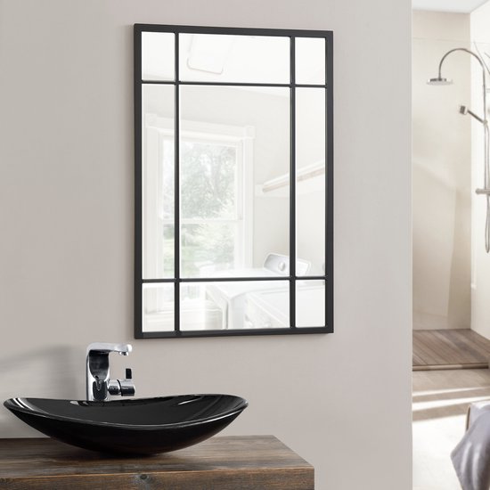 Spiegel Colobraro hangend 90x60 cm zwart mat
