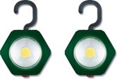 PARKSIDE LED Werklamp - Set van 2 Rond - 200lm - Magnetisch