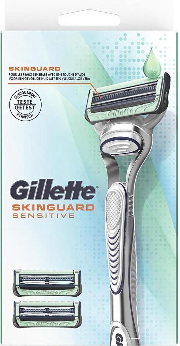 Lames Gillette SkinGuard Sensitive – 6 Cartouches Pour Peaux Sensibles