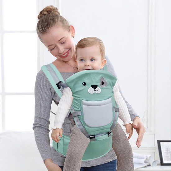 Porte-bébé ergonomique pour Bébés et enfants en bas âge - Ours polaire vert  -... | bol