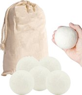Drogerballen - Wasdrogerballen - Droogballen - Wasbol - 6 stuks - 100% biologisch afbreekbaar wol