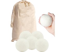 Drogerballen - Wasdrogerballen - Droogballen - Wasbol - 6 stuks - 100% biologisch afbreekbaar wol