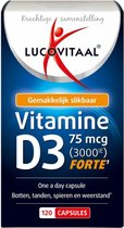 Lucovitaal Vitamine D3 75mcg (3000IE) Forte - 3 x 120 capsules - Voordeelverpakking