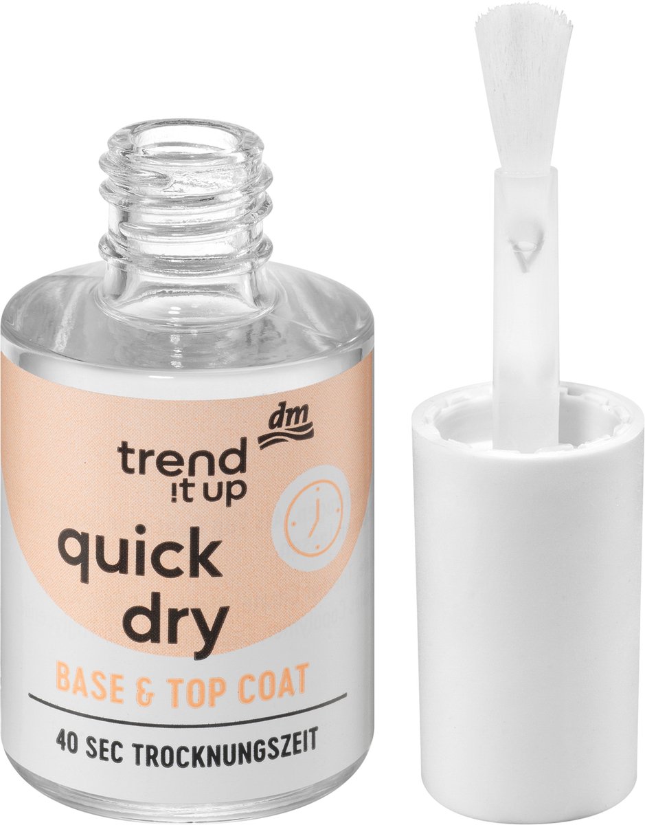 trend !t up Topcoat Quick Dry Base & Top Coat transparant, 10,5 ml