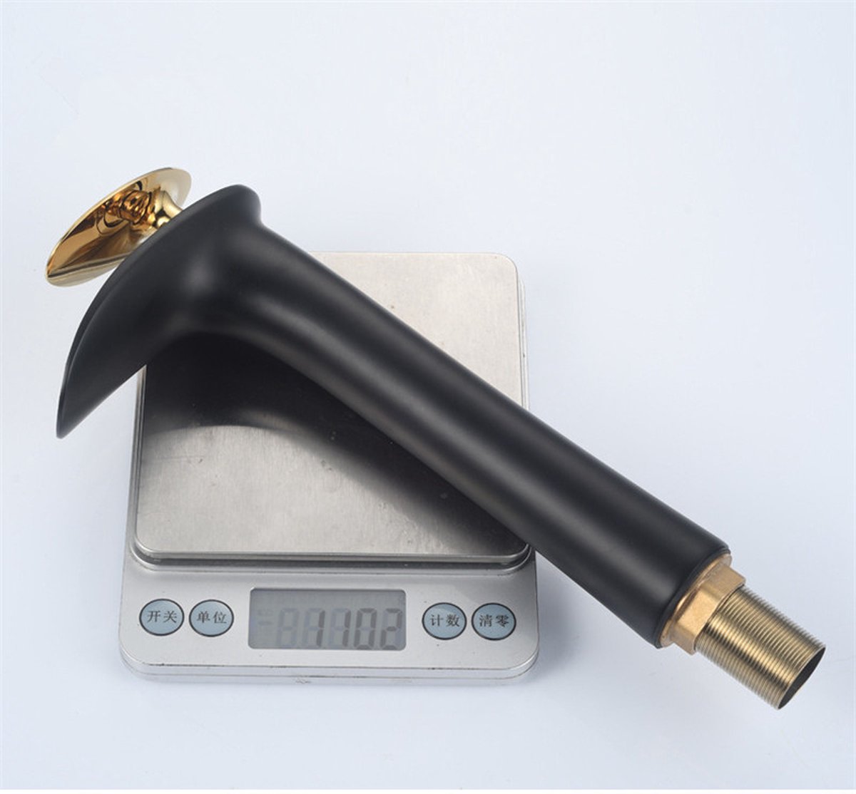 3 gaten kranen voor badkamer wastafel split dubbele handgreep warm en koud water messing kraan-goud (kleur: nero