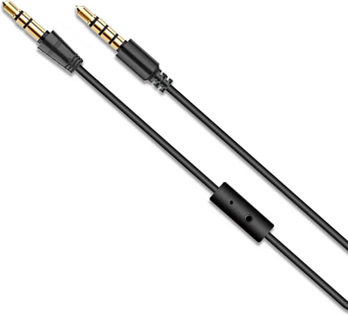 Câble Audio TIKKENS - Jack 2,5 mm vers Jack 3,5 mm - Zwart - 1,35 m - Aux -  Microphone
