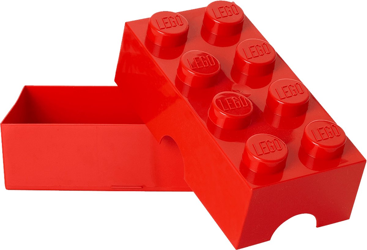Lego Broodtrommel - Lunchbox van LegoSteen - Rood
