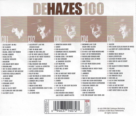 André Hazes - Beste Uit De Hazes 100 (5 CD) - André Hazes
