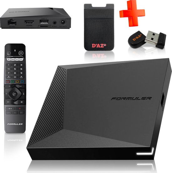 Formuler Z11 Pro Bluetooth + 16GB USB + D'AZ Kaarthouder - Ontvanger - Mediaplayer - IPTV Box - BT edition