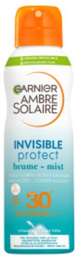 Garnier Ambre Solaire Invisible Protect Mist SPF 30 - Zonnebrand spray ...