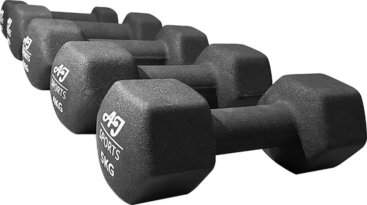 AJ-Sports Dumbells Set 1 t/m 5 kg dumbell - Gewichten - Dumbells set - Gewichten set - Halterset - Fitness gewichten - Krachttraining - Fitness – foto 3