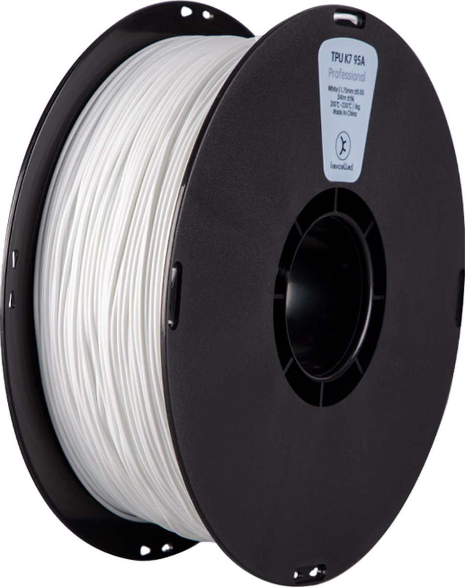 Kexcelled TPU 85A Wit/White 1.75mm 1kg 3D Printer filament