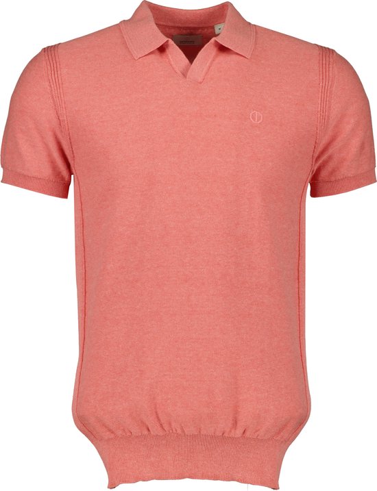 Dstrezzed - Polo Melange Slub Roze - Slim-fit - Heren Poloshirt Maat XL