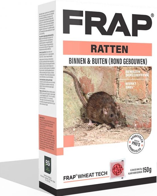 FRAP Graanlokaas tegen ratten Muizengif Rattengif Rattenvergif