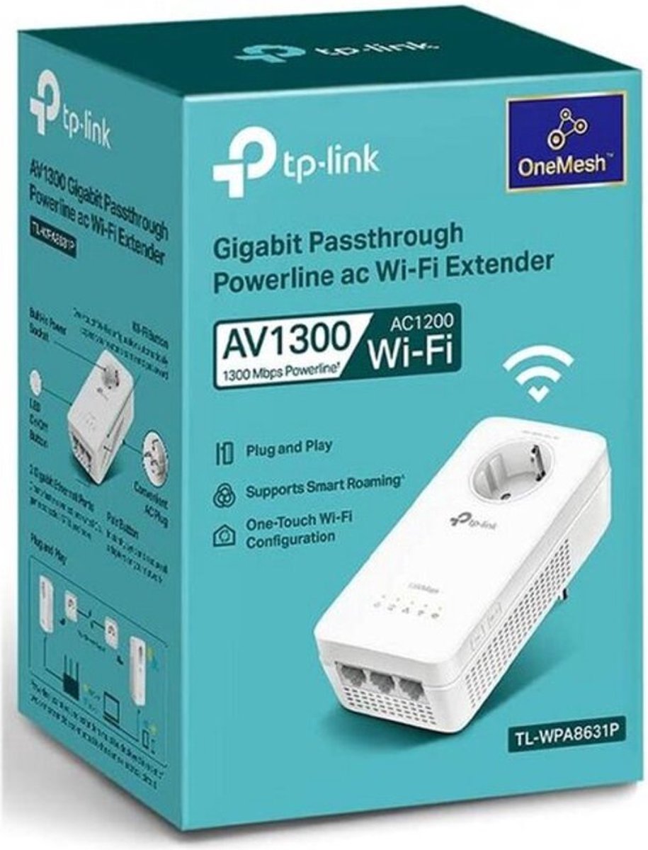 TP-Link TL-WPA8631P - WiFi powerline - uitbreiding | bol.com