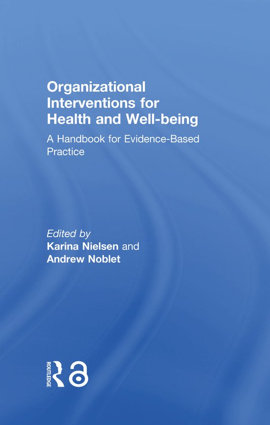 Organizational Interventions for Health and Well-being - cover