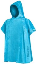 Aqua Speed Poncho Handdoek kinderen - Aqua Blauw 80 x 140 (130 / 155)