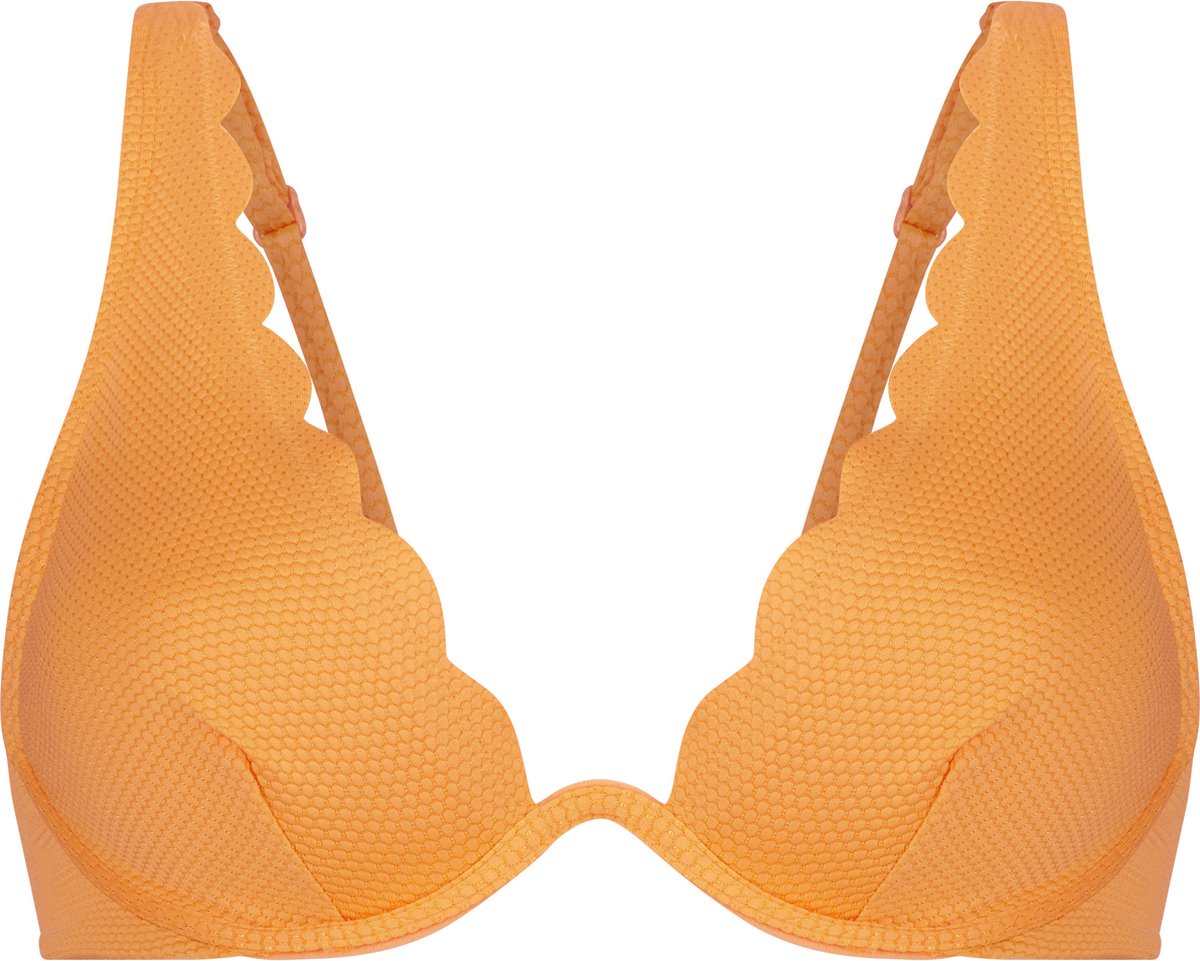 Hunkemoller Scallop unpadded bikinitopje Dames Bikinitopje - Maat E85