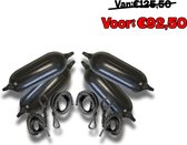 Fes Fenderpack 6 - 4x stootwil 14cm x 50cm inclusief 4x fenderlijn - Stootwil fender - Boot fender - Fender boei