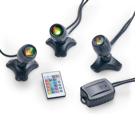 Pontec PondoStar LED RGBW Set 3 - vijververlichting - tuinverlichting