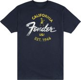 T-shirt Fender Baja Blue (Medium) - Shirts L