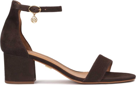 HIGH HEEL 14.5 CM SANDALS IN TORTILLA BROWN SUEDE