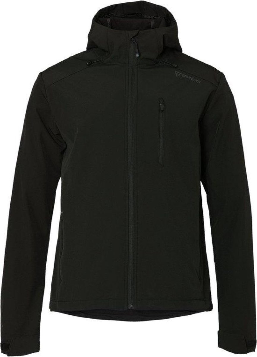 Brunotti - Mib Men Softshell Jacket - Softshell Jas Heren - Waterafstotend - Outdoorjas - Black - L