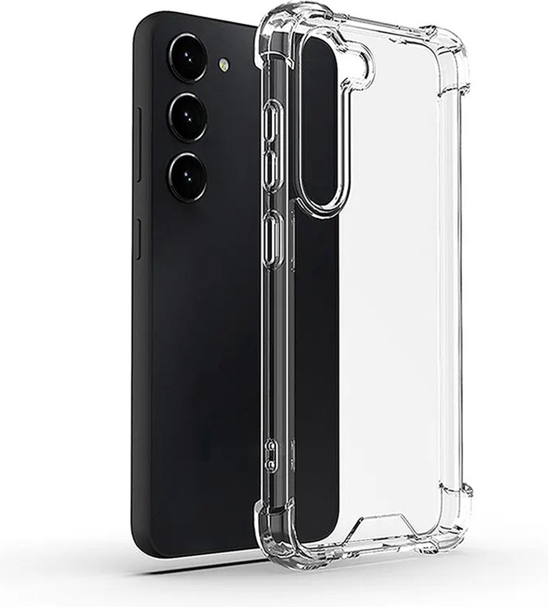 Cityhoesje – Anti Shock – geschikt voor Samsung S23 Plus – Backcover Transparant