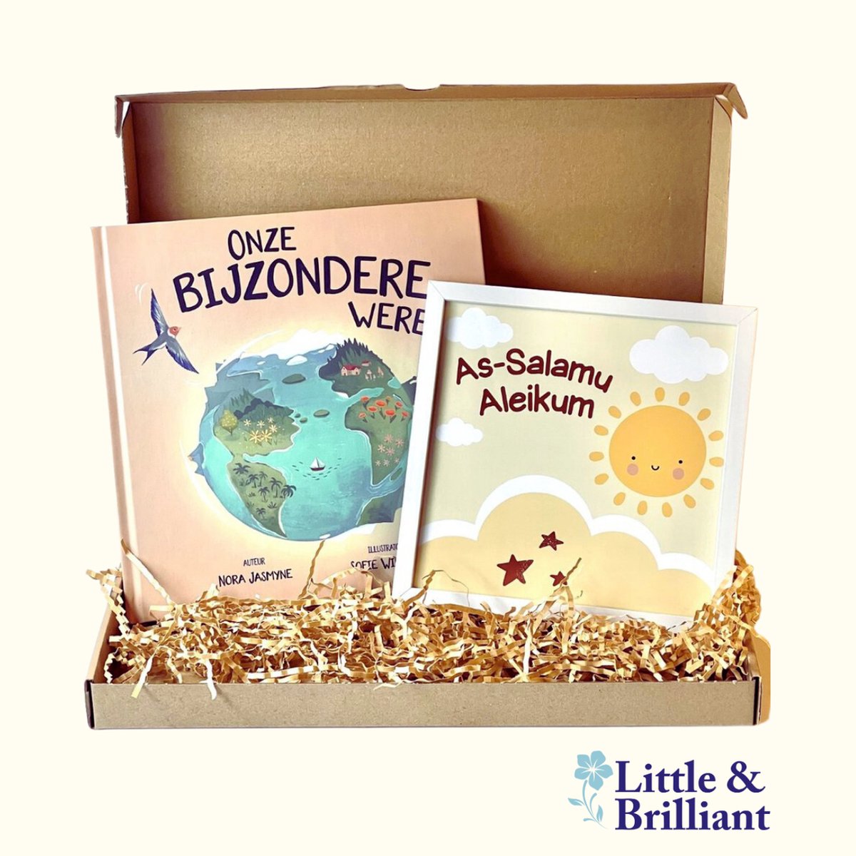 Cadeau set islam - Kinderboek - Salaam Poster met lijst - Ramadan - Kinderen - Onze bijzondere wereld