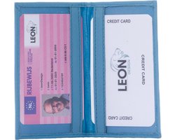 Omslag van Pasjeshouder - Pasjeshouder mannen - Kaarthouder - Pasjeshouder uitschuifbaar - Pasjeshouder vrouwen - Pasjeshouders - Kaarthouder pasjes - Creditcardhouder - Pasjes houder -Creditcardhouder heren - Creditcardhouders - Pasjeshouder dames - Lichtblauw