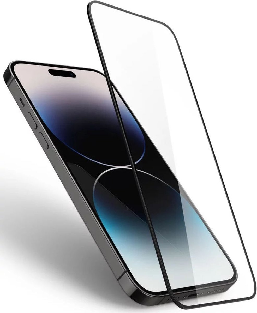 Geschikt voor Spigen Geschikt voor Apple iPhone 14 Pro Max - Glas t.R Slim Screen Protector - Zwart