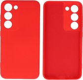 Fashion Backcover Telefoonhoesje - Color Hoesje - Geschikt voor de Samsung Galaxy S23 - Rood