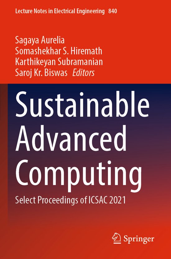 Lecture notes in electrical engineering sustainable advanced computing