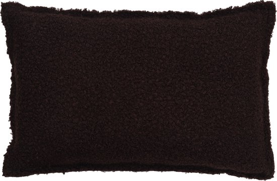 Kussen bouclé dark chocolate 40x60cm