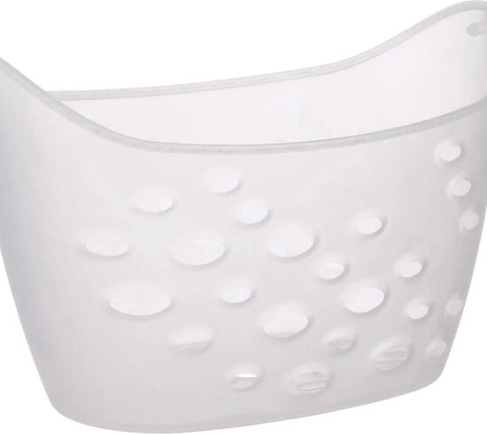 Boîte à épingles à linge en plastique et de couleur blanche main image 0