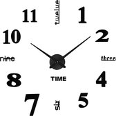 Horloge Murale Living Nine - Industriel - Zwart - Ø 80-130cm - Klok à Quartz - Rural & Moderne