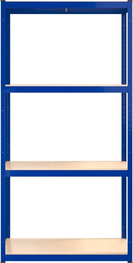 Stagecaptain Heavyrack HR-175 BU Opbergrek - 5-laags stelling verstelbare rekken (175 kg per legbord) - Stalen rekken voor opslag - Draagvermogen 875 kg - Reksystem - Blauw Stagecaptain Heavyrack HR-175 BU Opbergrek - 5-laags stelling verstelbare rekken (175 kg per legbord) - Stalen rekken voor opslag - Draagvermogen 875 kg - Reksystem - Blauw