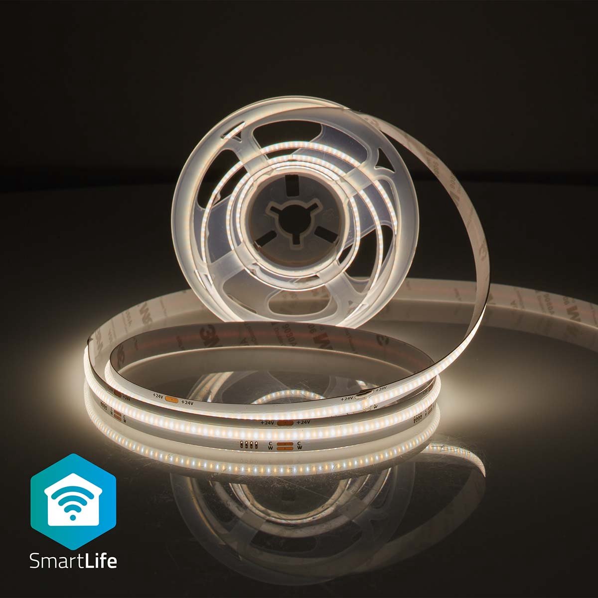 SmartLife LED Strip | Wi-Fi | Warm tot koel wit | COB | 2.00 m | IP20 | 2700 - 6500 K | 850 lm | Android / IOS