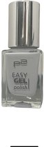 P2 Cosmetics EU Easy Gel Nagellak 010 Exquisite Grey 10ml Light grijs