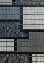 Vliegengordijnenexpert Hulzen - Vliegengordijn - 90x210 cm - Zwart-Wit-Grijs Gevlamd-Zilver