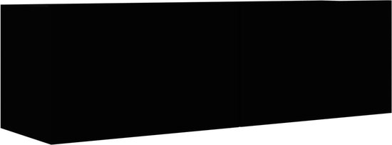 Maison Exclusive - Tv-meubel 100x30x30 cm bewerkt hout zwart