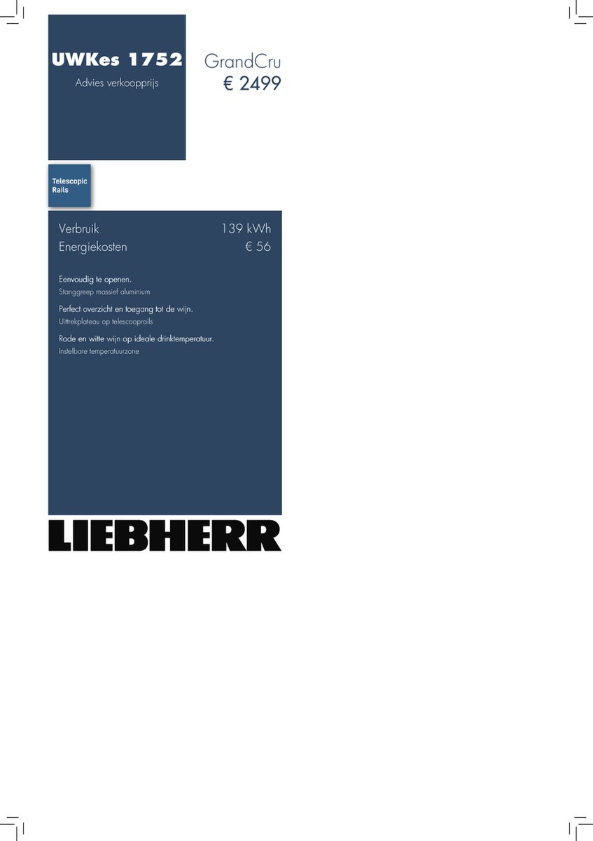 Liebherr UWKes 1752 Wijnkoelkast met Temperatuurregeling - afbeelding 2