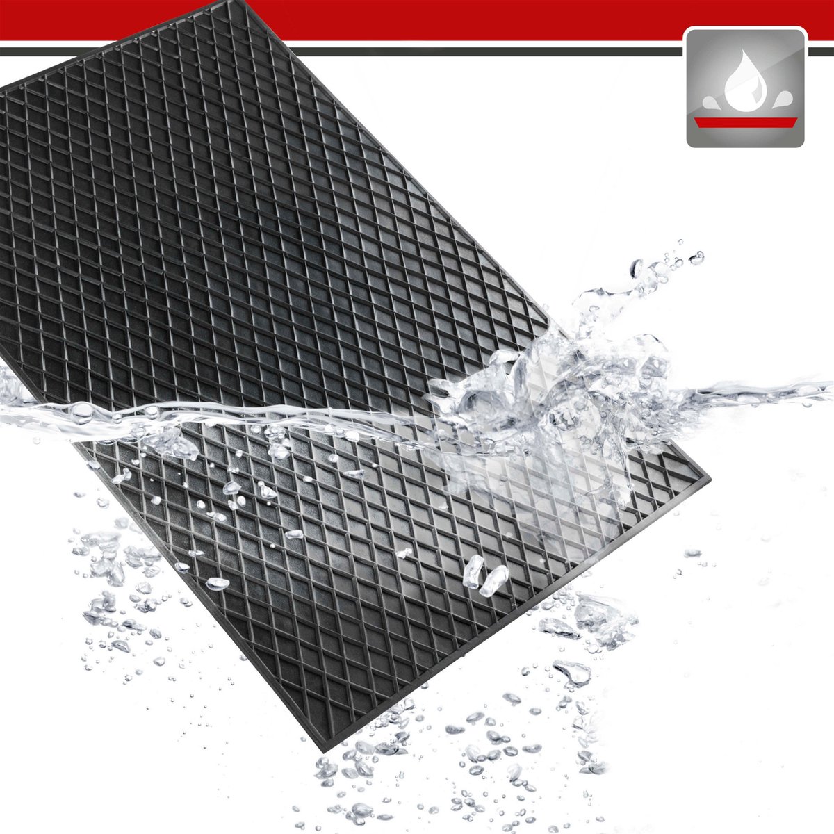 Rubbermat automatten rubber universeel rubberen mat vloermat kofferbak auto personenauto – foto 6
