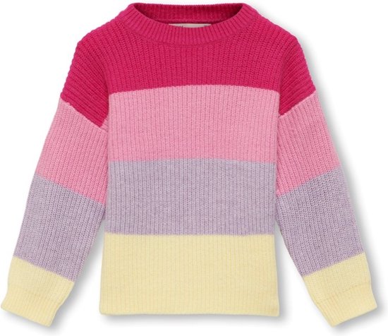 ONLY KMGNEWSANDY L/ S STRIPE PULLOVER KNT Pull Filles - Taille 98