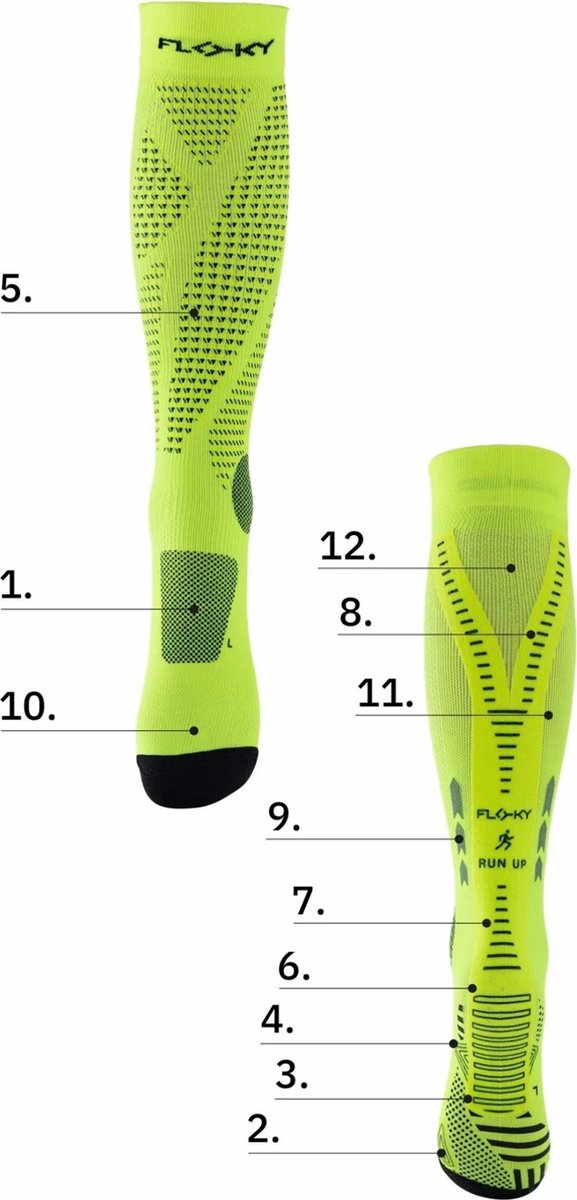 Sokken Floky Run Up Long - Sportswear - Volwassen