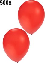 500x Ballonen rood - Festival thema feest party ballon verjaardag
